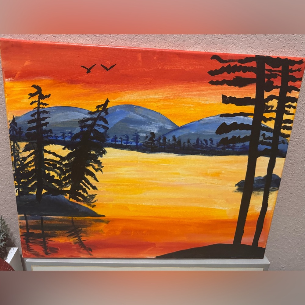 Sunset Landscape Canvas Art